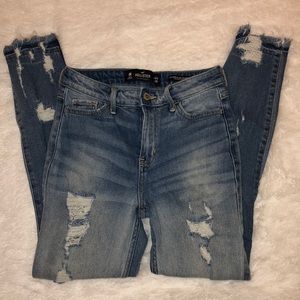 High Rise Super Skinny Crop Hollister Jeans 0R
